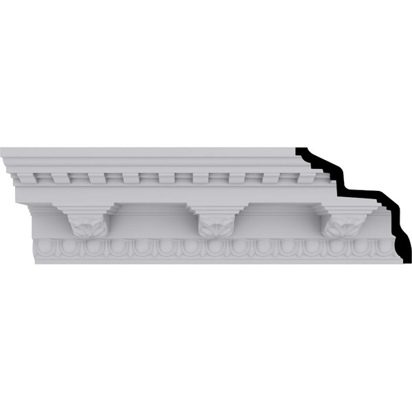 Ekena Millwork 6 1/2"H x 6 1/2"P x 9 1/4"F x 94 1/2"L Stockport Crown Moulding MLD06X06X09ST - main